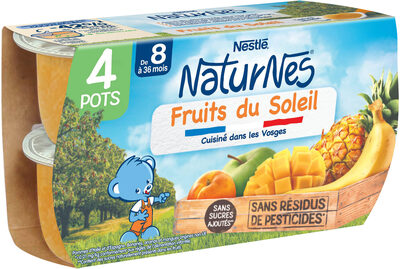 NESTLE NATURNES Purée bébé Fruits du soleil -4x130g -Dès 8 mois - Product - fr