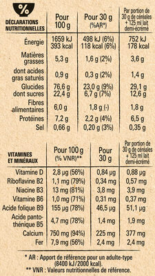 NESTLE COOKIE CRISP Céréales 625g - Valori nutrizionali - fr