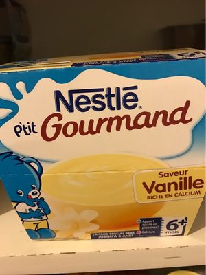 Dessert P'tit Gourmand Nestlé, Vanille 6 Mois - Nutrition facts