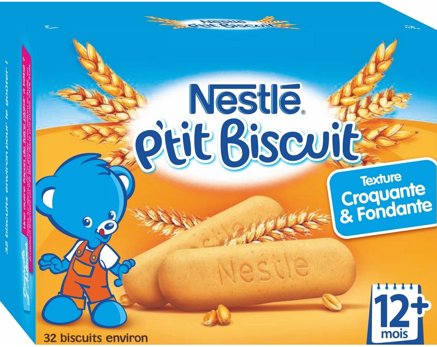 NESTLE P'tit Biscuit- Etui 180g - Dès 12 mois - Produit