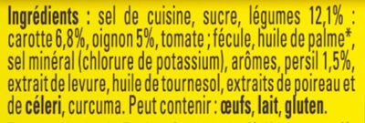 MAGGI Bouillon KUB DUO Légumes + Herbes du marché 105g - Ingrédients