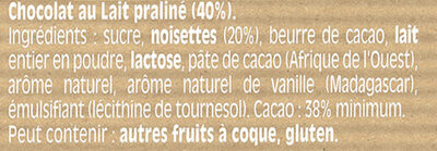 NESTLE DESSERT Praliné 170g - Ingredientes - fr