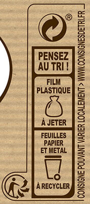 NESTLE DESSERT Praliné - Instrucciones de reciclaje y/o información de embalaje - fr