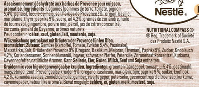 MAGGI Papillotes pour poulet herbes de Provence - Ingrediënten