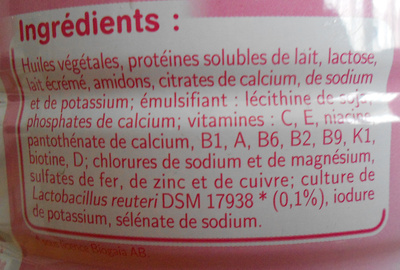 Lait Guigoz confort 2 - Ingredientes - fr