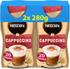 NESCAFE Cappuccino, Café Soluble, 2 Boîtes de 280g - Produit
