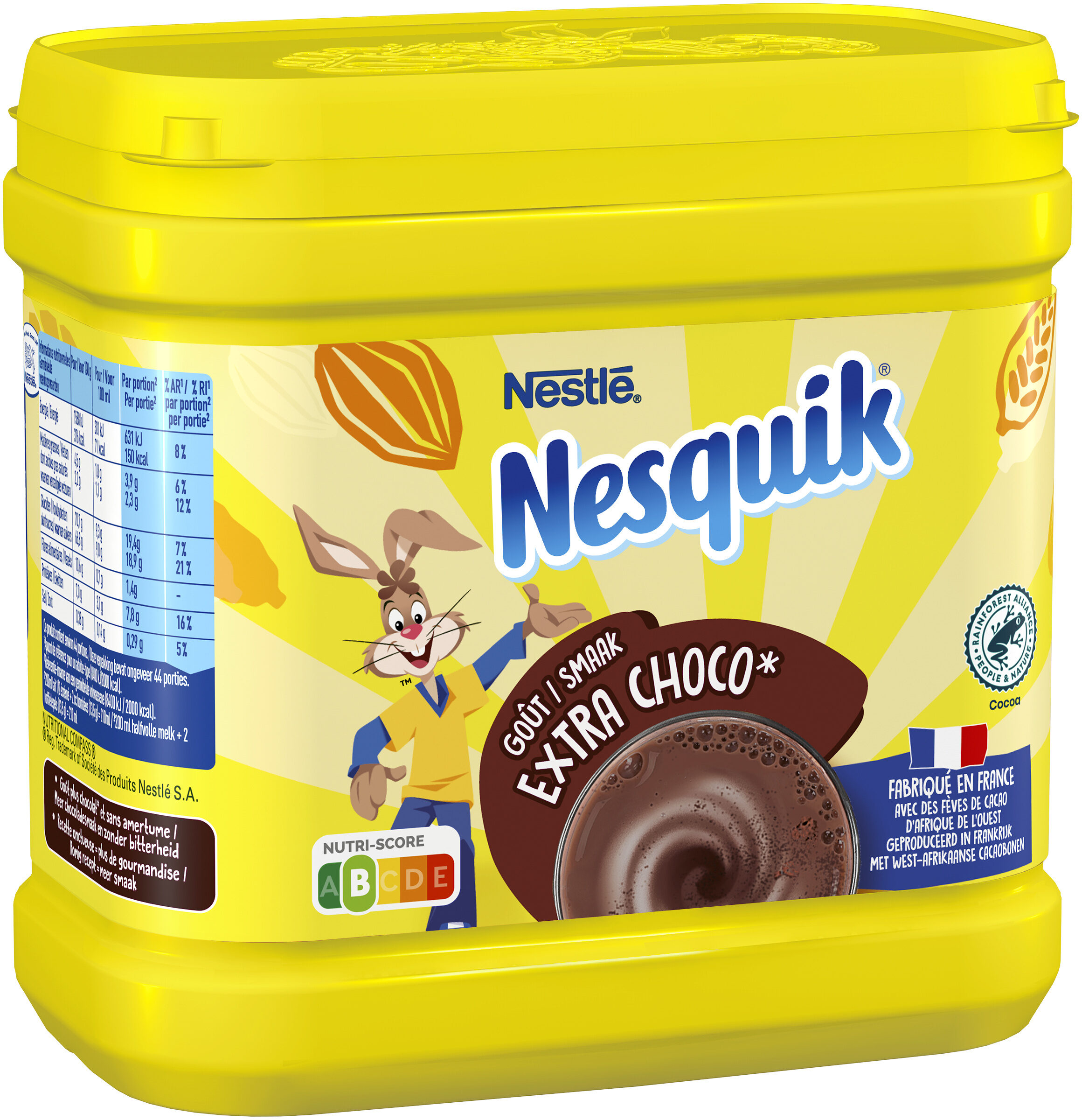 NESQUIK Gout EXTRA CHOCO Poudre Cacaotée boîte 600g - Prodotto - fr