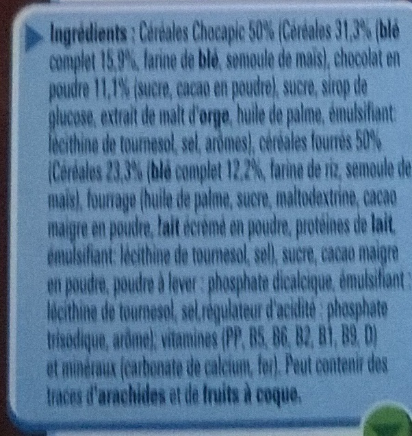 Chocapic Cœur Fondant - Ingredients - fr