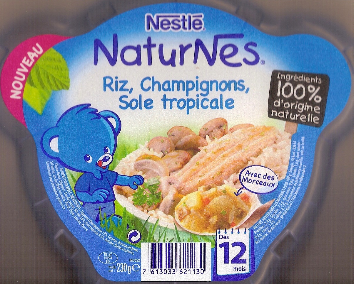 NaturNes riz, champignons, sole tropicale - نتاج - fr