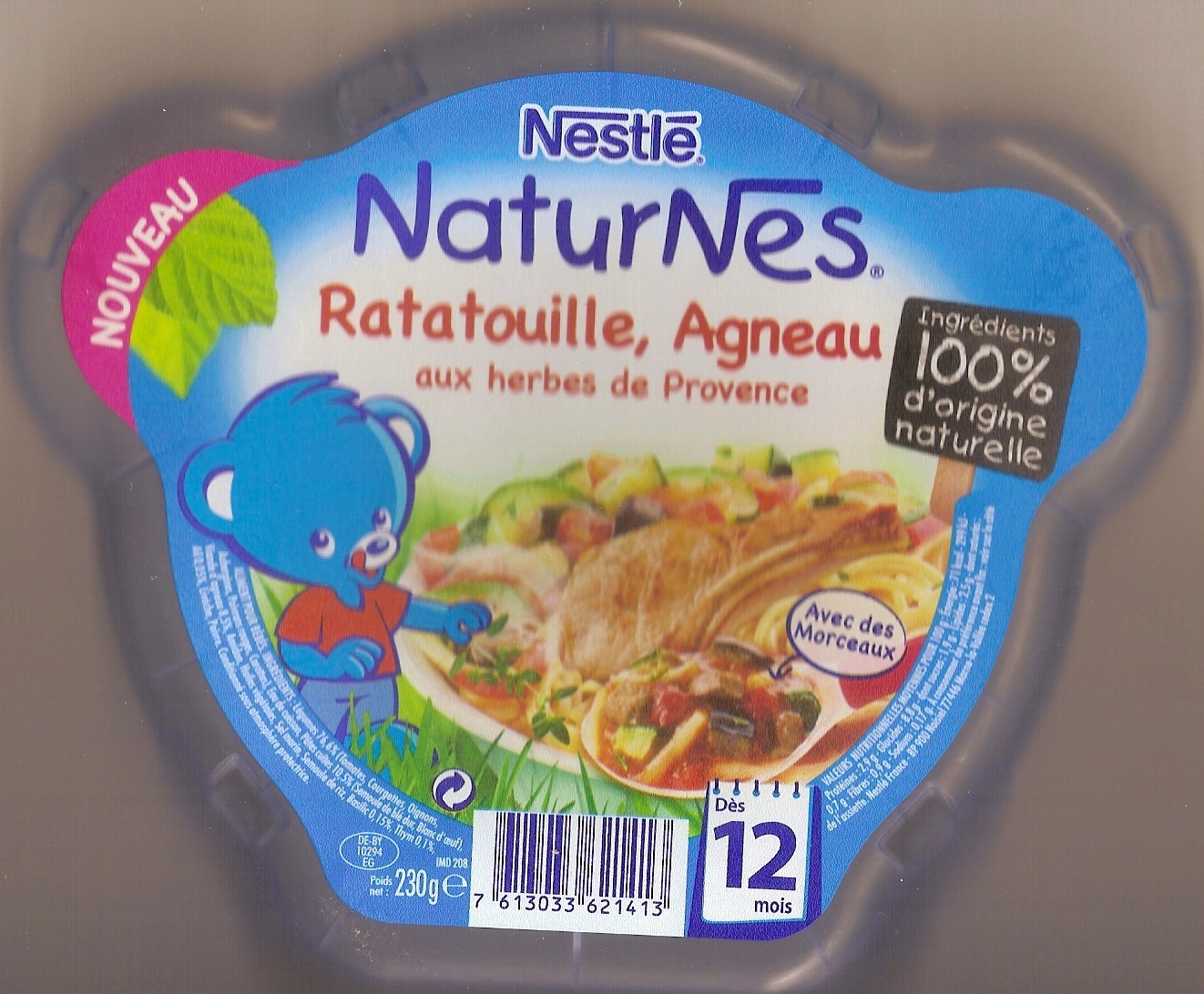 Ratatouille, Agneau aux herbes de Provence dès 12 mois - نتاج - fr