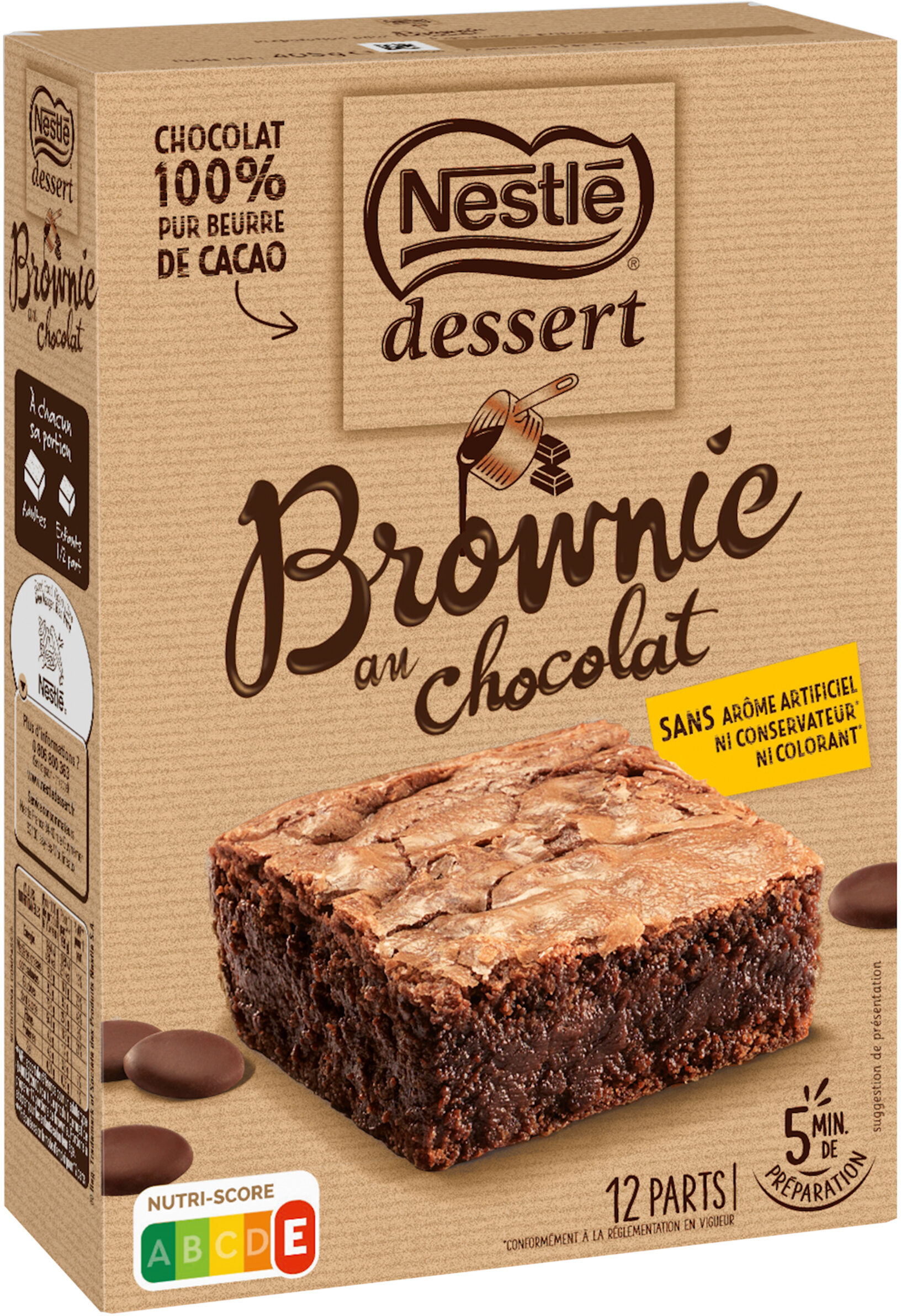 NESTLE DESSERT Préparation pour Brownie au Chocolat 405g - Producte - fr