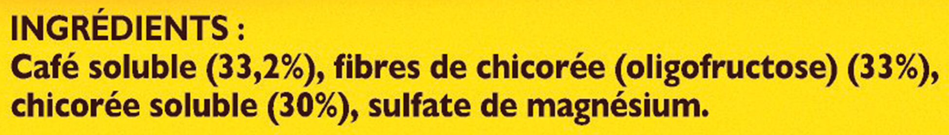 RICORE Original, Café & Chicorée, Recharge 180g - Ingredients - fr