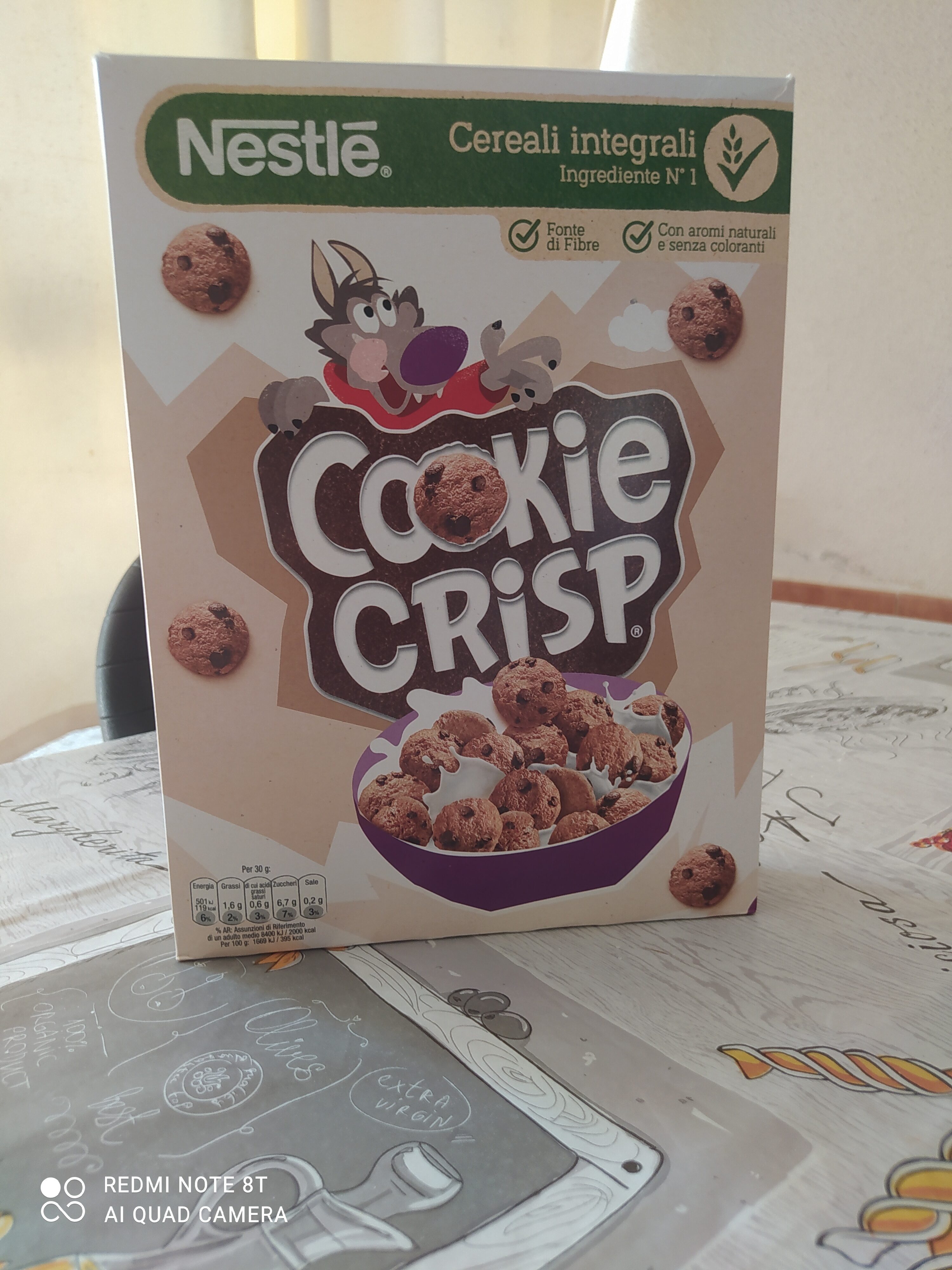 Cereali a forma di biscotto Cookie Crisp - Istruzioni per il riciclaggio e/o informazioni sull'imballaggio