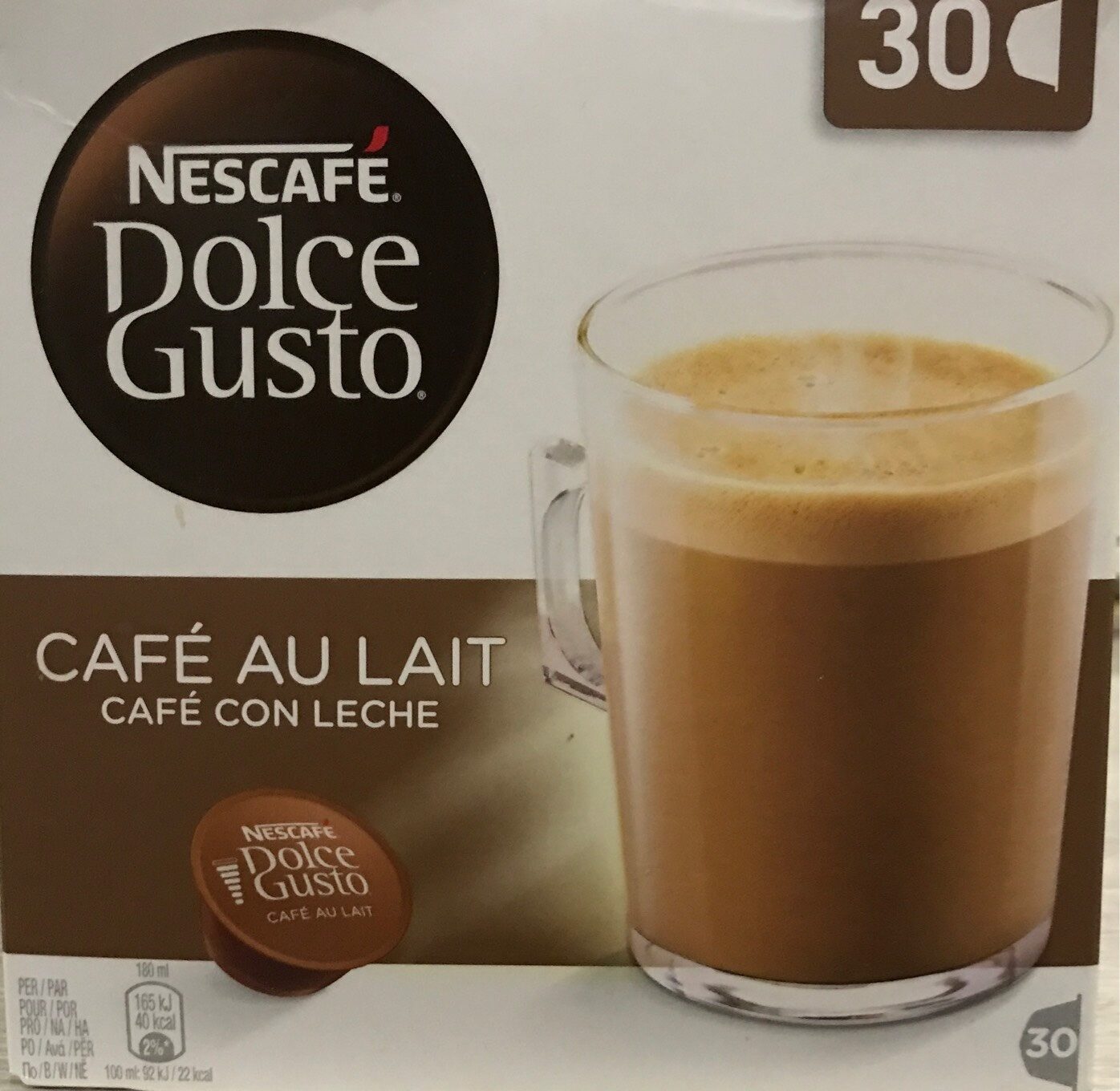 DOLCE GUSTO Café au lait - Producto
