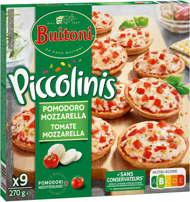BUITONI PICCOLINIS mini-pizzas surgelées Tomate Mozzarella 270g - Produto - fr