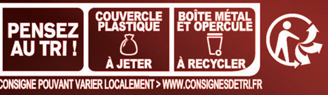 RICORE Noir Intense, Café & Chicorée, Boîte 240g - Instruction de recyclage et/ou informations d'emballage