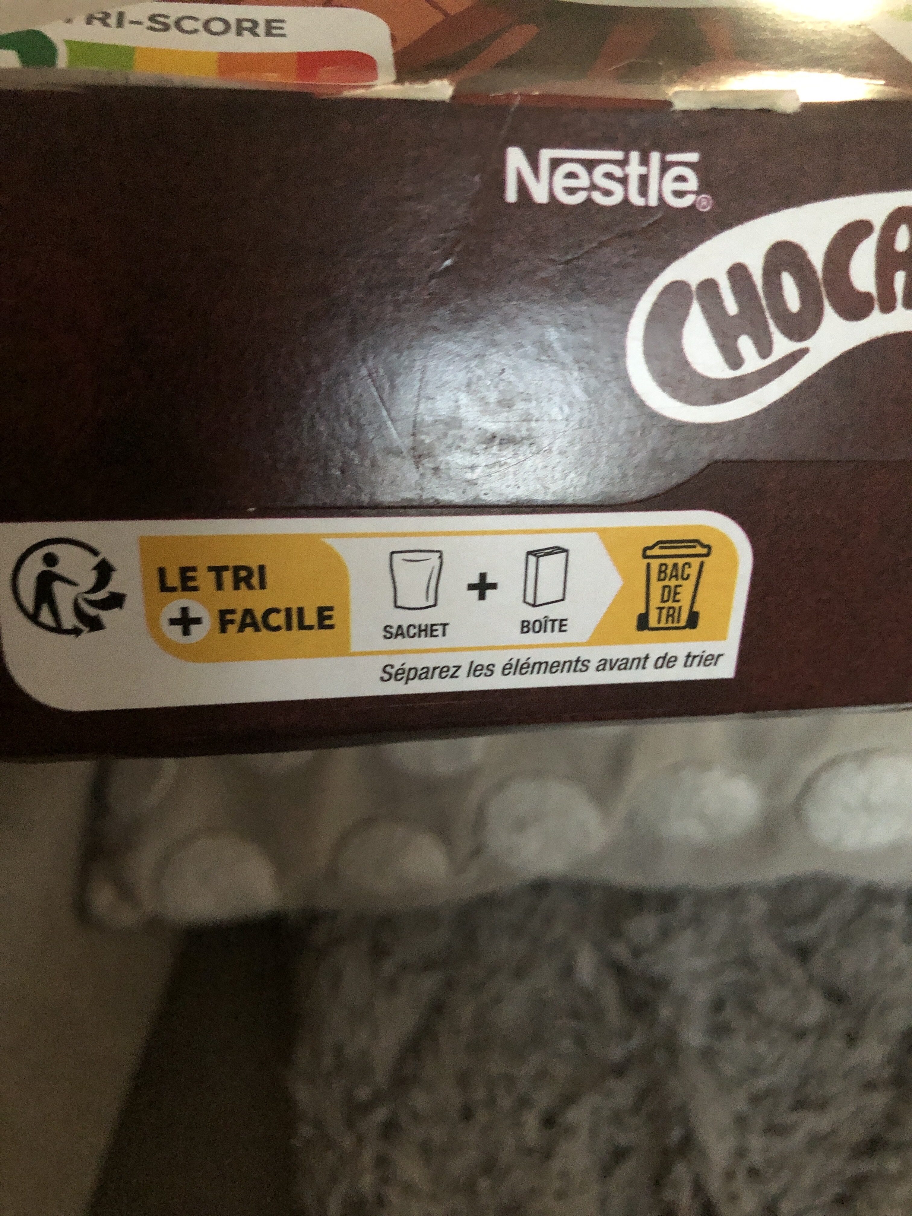 Céréales Chocapic - Instruction de recyclage et/ou informations d'emballage