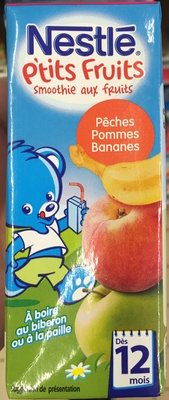 P'tits Fruits Smoothie aux Fruits Pêche Pommes Bananes - Product - fr
