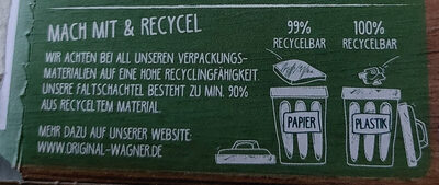 Rustipani Helles Ofenbrot Salami - Recycling instructions and/or packaging information - de