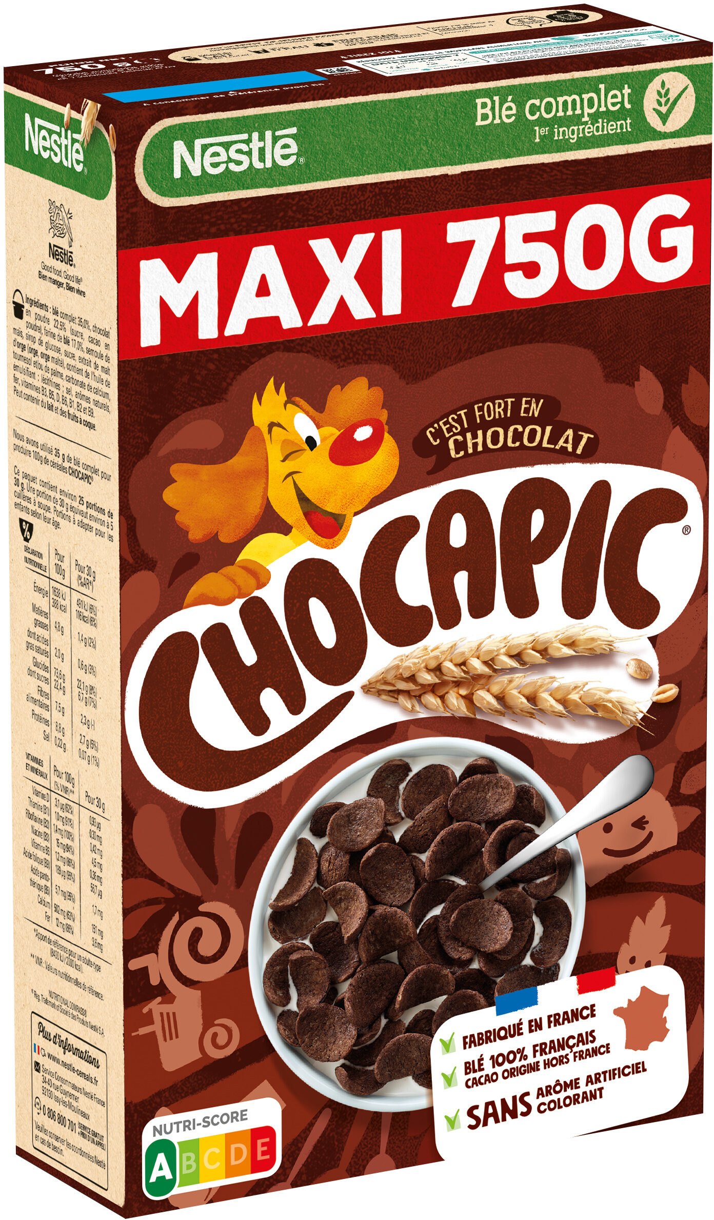 NESTLE CHOCAPIC Céréales 750g - Produit