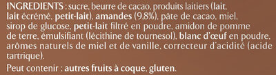 NESTLE L'ATELIER Chocolat au Lait et Nougat 150g - Ingredientes - fr