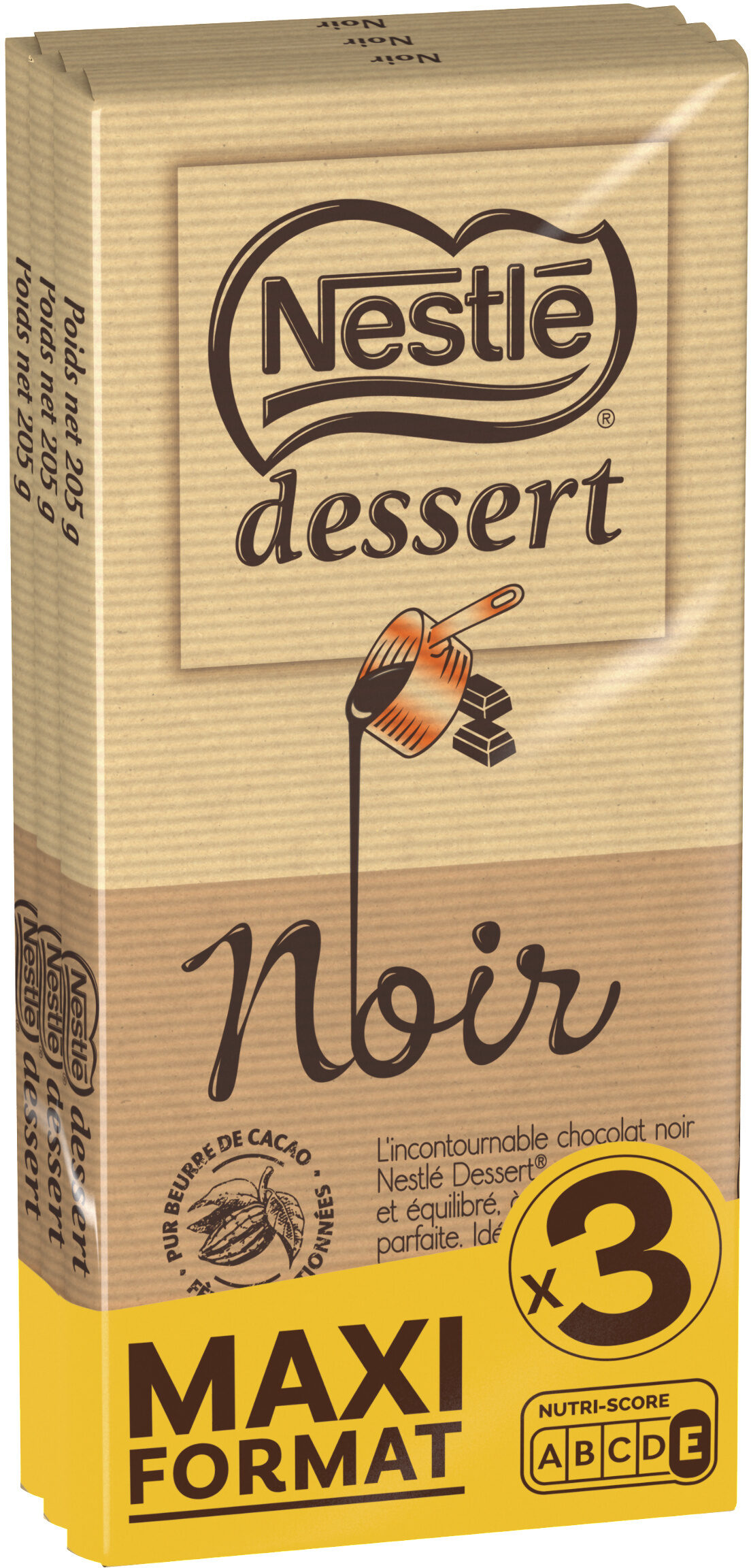 NESTLE DESSERT Noir 3x205g - Produkt - fr