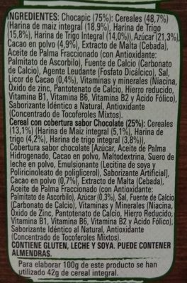 Chocapic trocitos - Ingredients
