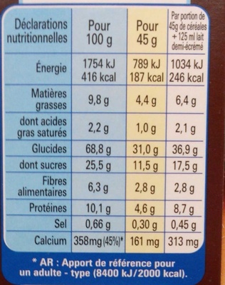 Lion crunchy muesli caramel & chocolat - Nutrition facts - fr