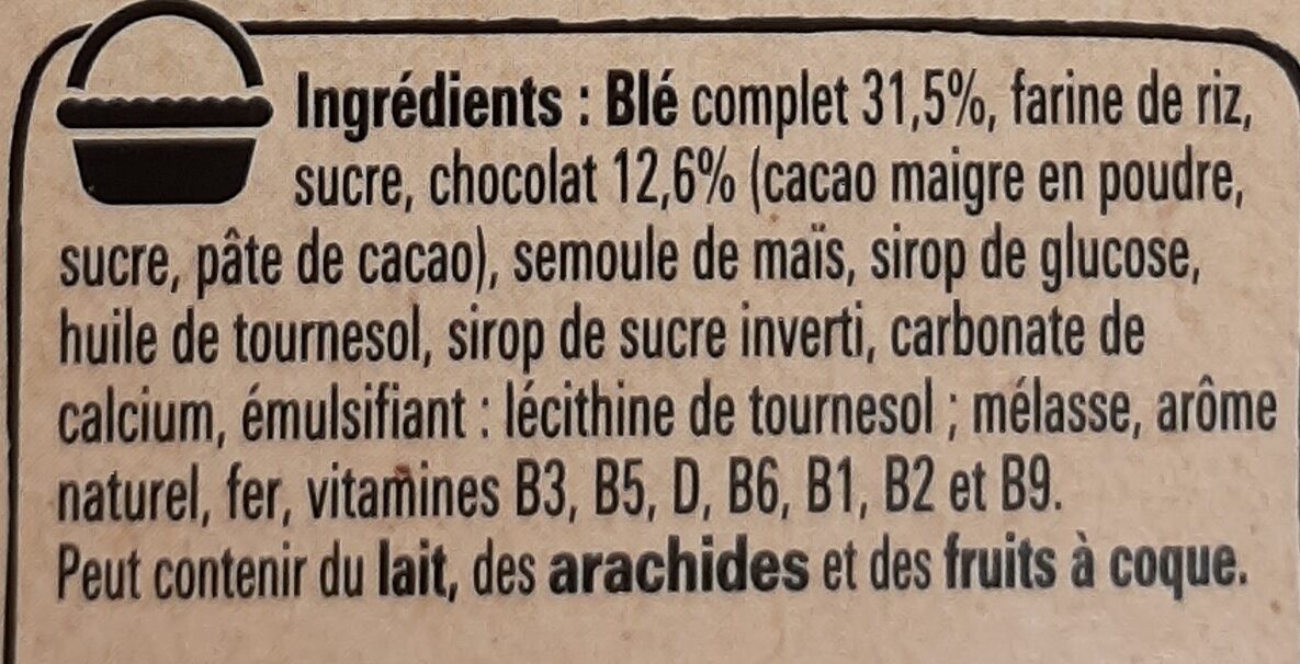 NESTLE CRUNCH Céréales 450g - Ingredienser - fr