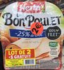 Le Bon Poulet -25% de Sel (lot de 2 + 1 gratuit) - Produit