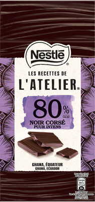 NESTLE L'ATELIER Noir 80% 100g - Produkt - en