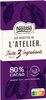 NESTLE L'ATELIER Noir 80% 100g - Product