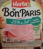 Le Bon Paris -25% de sel - Produit