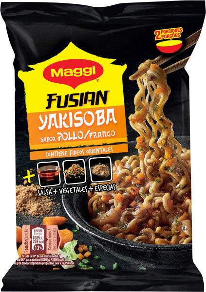 Fusian yakisoba fideos orientales sabor pollo - Producto