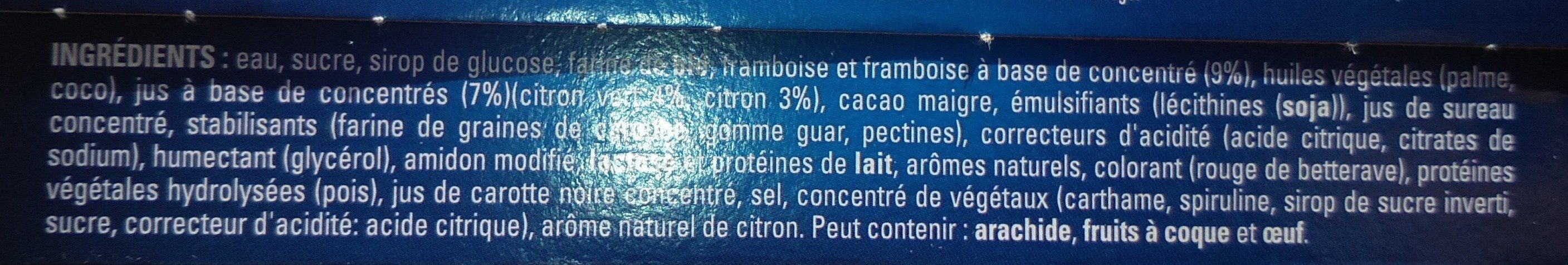 Extreme citron framboise - Ingrediënten - fr