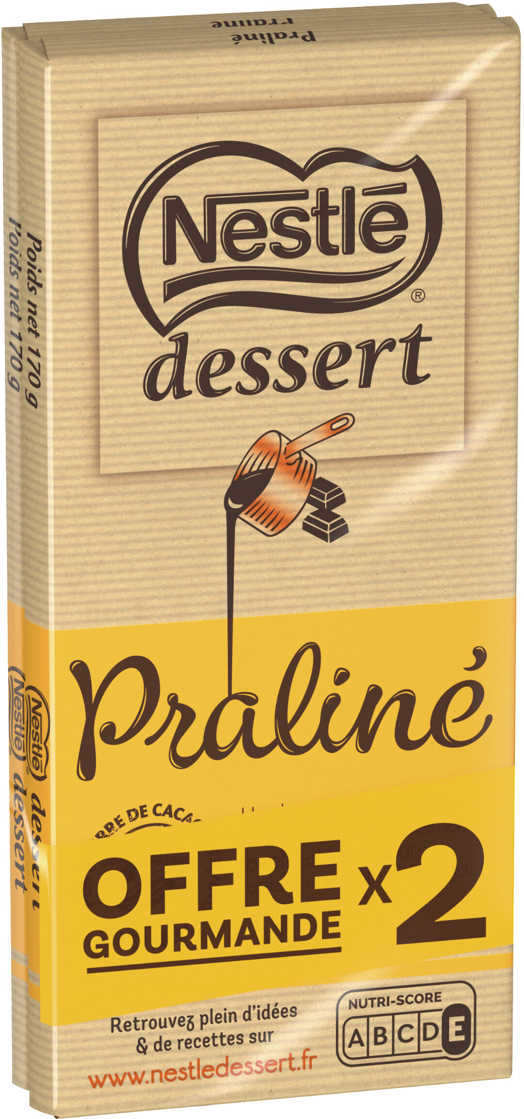 NESTLE DESSERT Praliné 2 x 170g - Produkt - fr