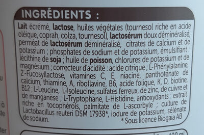 Optipro Lait En Poudre 2ème âge 900G - Ingredients - fr