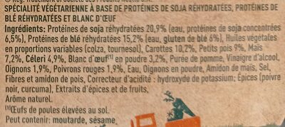 GARDEN GOURMET Boulettes aux Légumes 200g - المكونات - fr