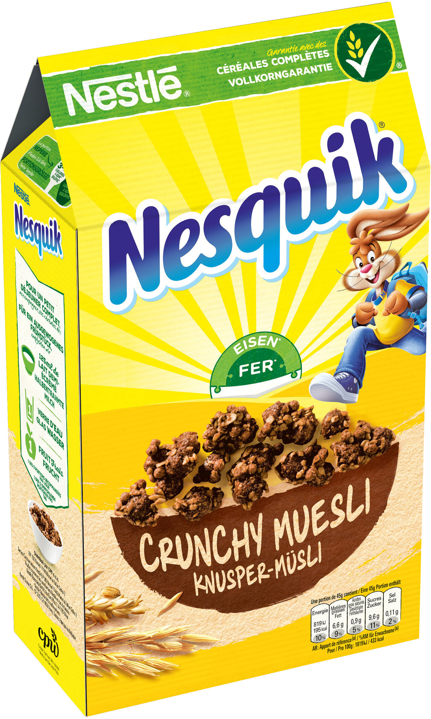 NESQUIK Céréales Petit Déjeuner Crunchy Mueslis - Produit