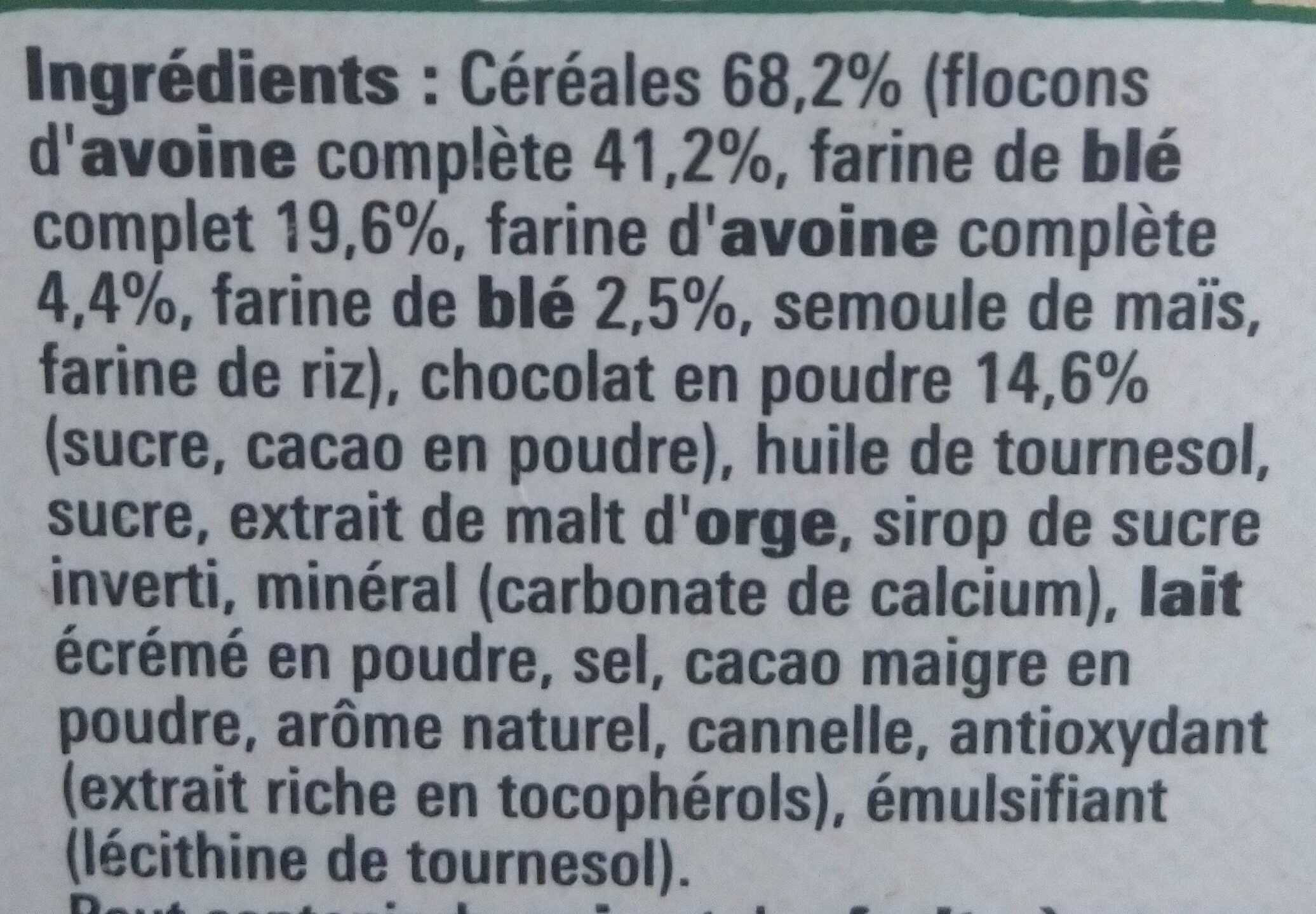 Chocapic granola - Ingredients - fr