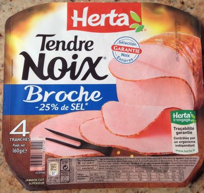 Tendre noix broche -25% sel - Product - fr