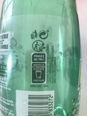 Perrier - Recycling instructions and/or packaging information