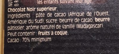 NESTLE DESSERT Noir Absolu 170g - Ingredientes - fr
