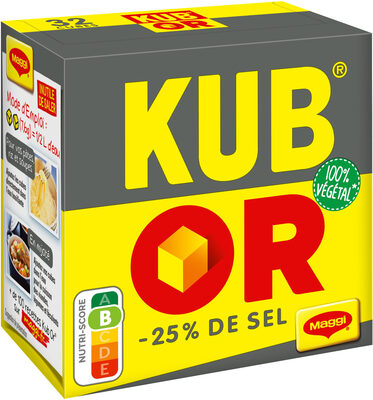 MAGGI KUB OR Bouillon Réduit en sel de -25% - 32 cubes - 121,6g - Produkt - fr