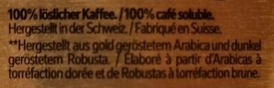 Nescafé gold de luxe - Zutaten
