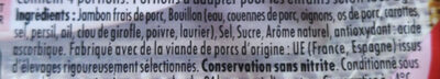Le Bon Paris Au Torchon conservation Sans Nitrite - Ingredientes - fr