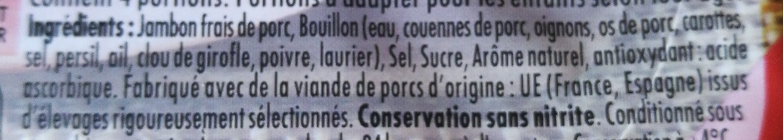 Le Bon Paris Au Torchon conservation Sans Nitrite - Ingredientes - fr