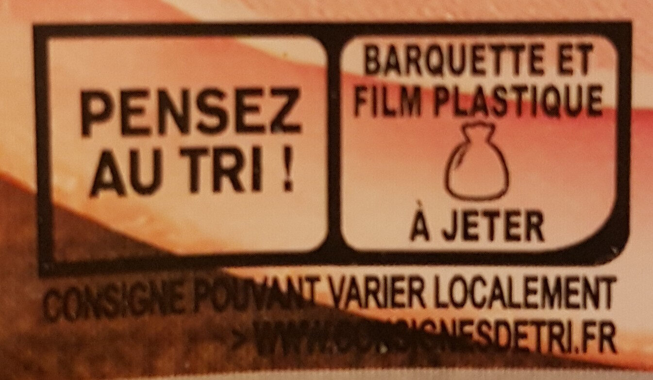 Le bon Paris à l'Étouffée Sans Nitrite - Instruction de recyclage et/ou informations d'emballage