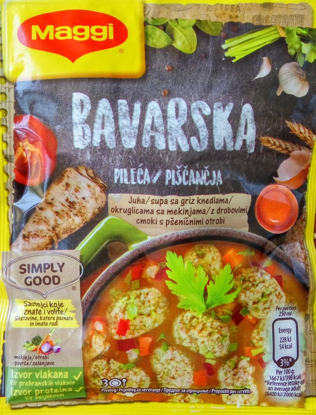 Bavarska pileća supa sa griz knedlama - Производ