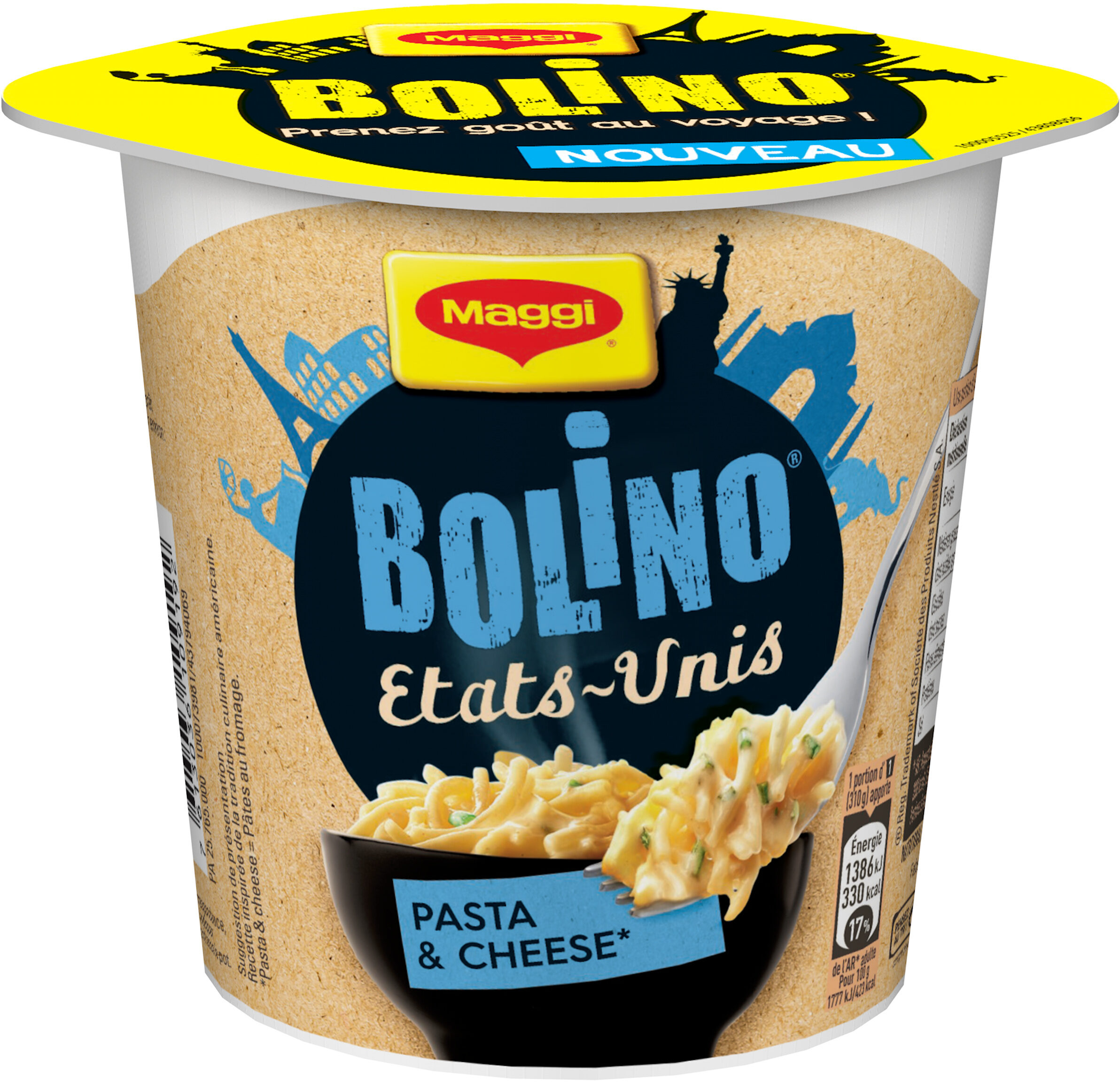 MAGGI BOLINO U.S. pasta and cheese* 78g *(pâtes au fromage) - Produkt - fr